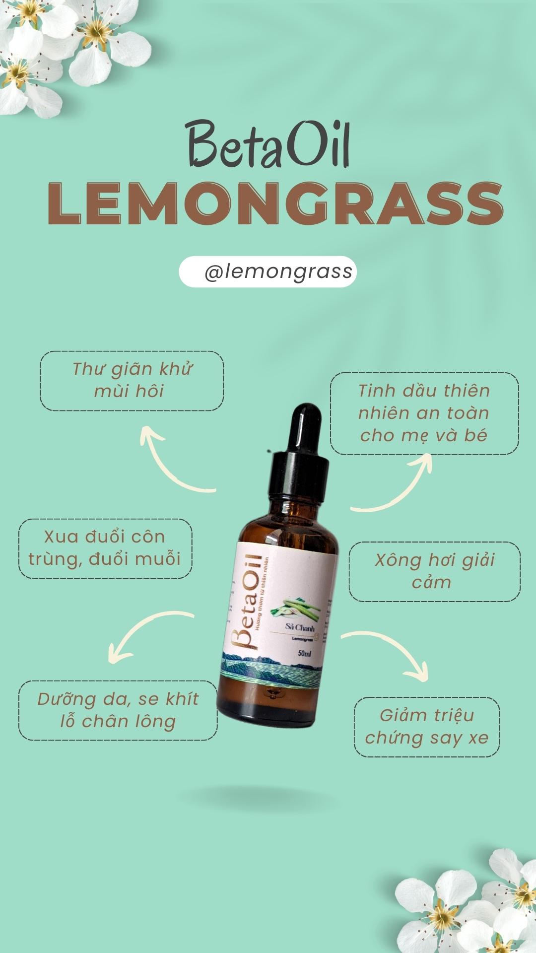 Tinh dầu sả chanh nguyên chất - Lemongrass Essential Oil 1